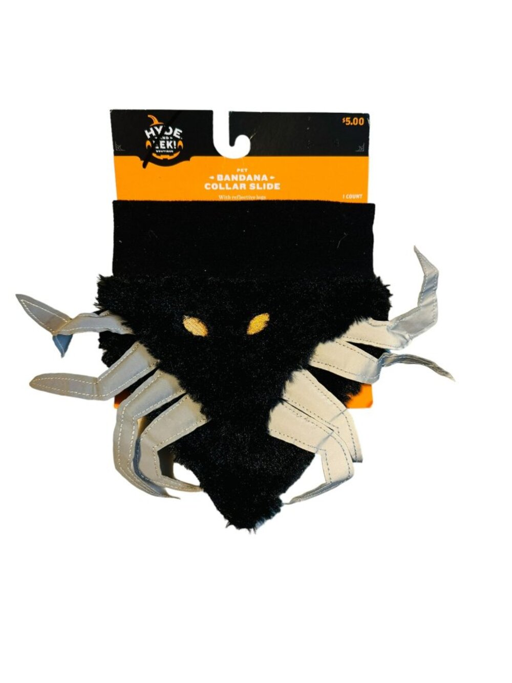 Adorable Spider Dog Collar Slide Bandana, All size dogs